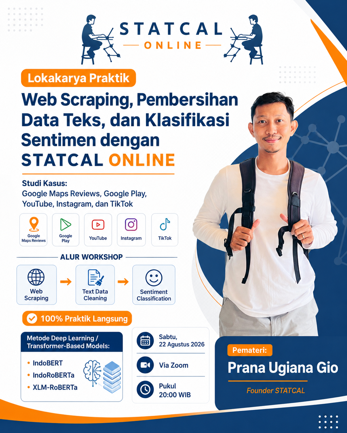 STATCAL ONLINE flyer 22 August 2026